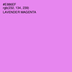 #E886EF - Lavender Magenta Color Image